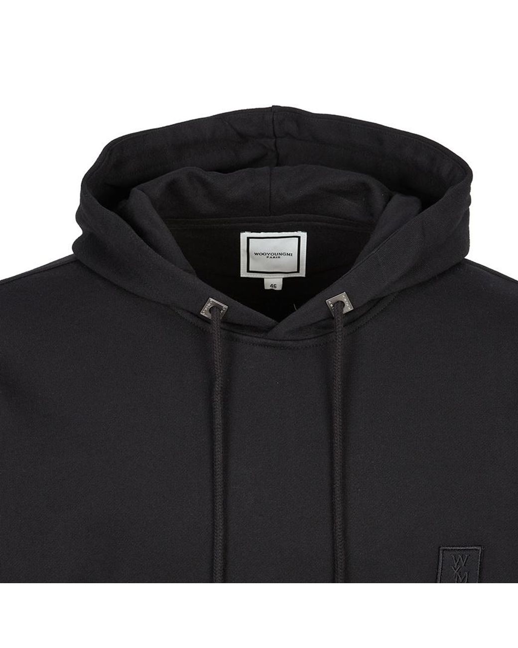 Wooyoungmi Black Hood Sweatshirt for men