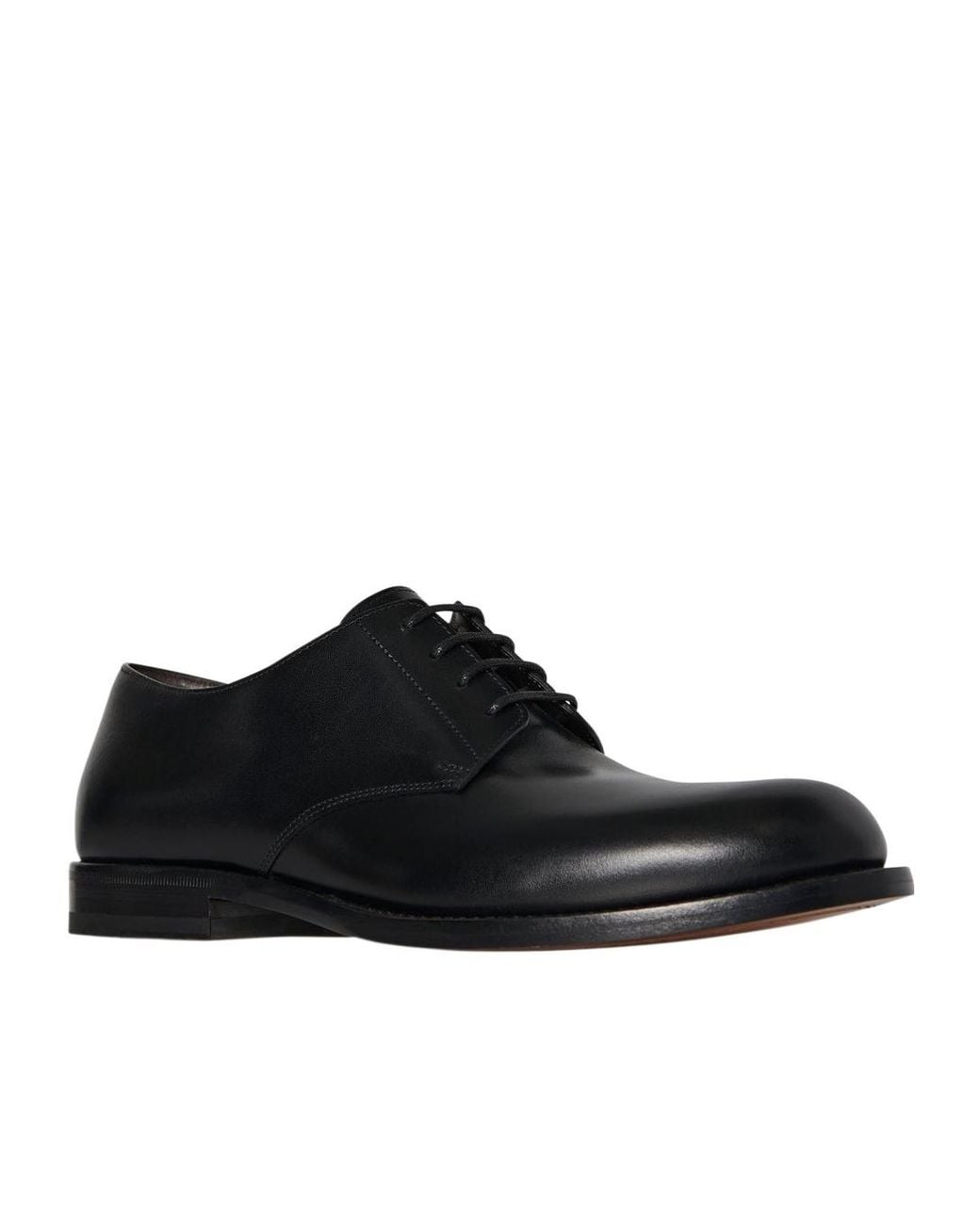 The Row Black Novus Derby Shoes