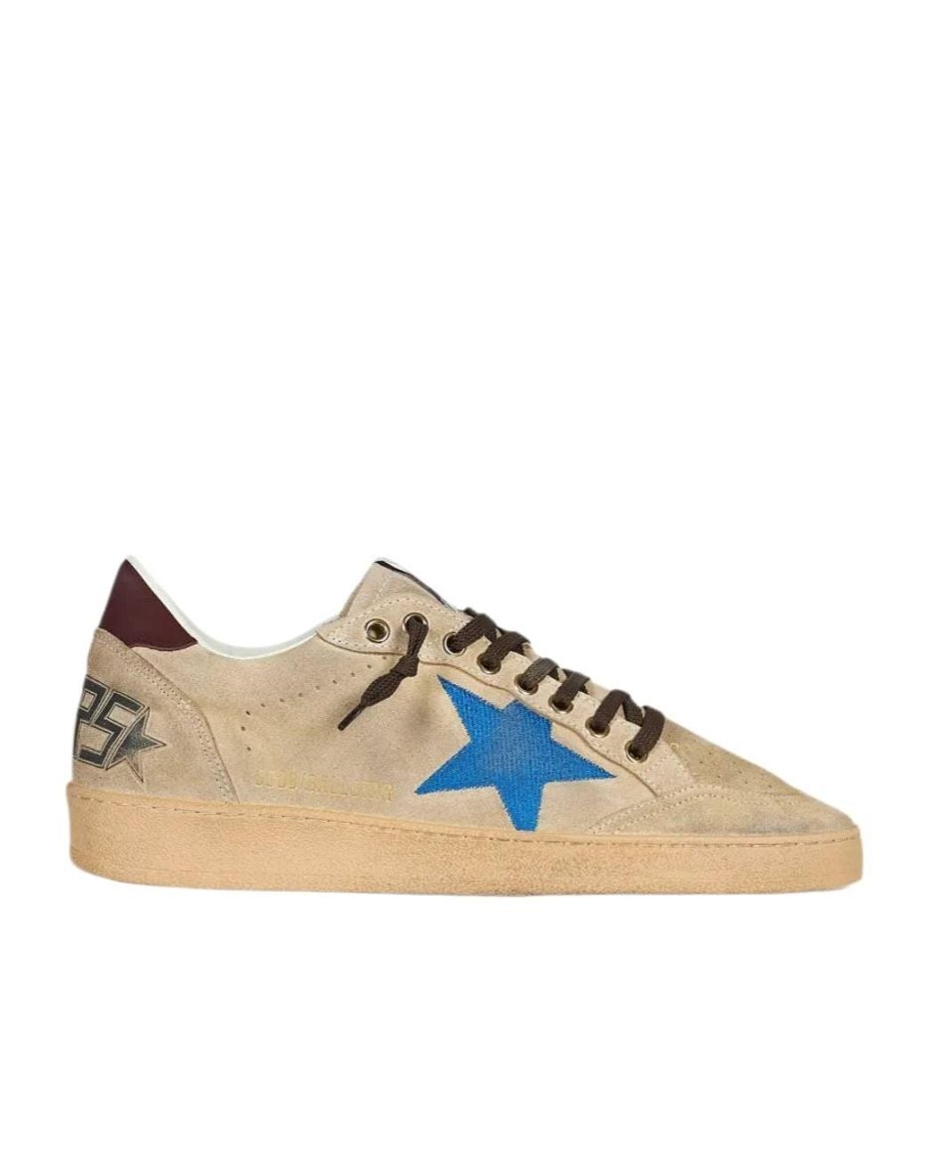 Golden Goose Deluxe Brand Blue Ballstar Low-Top Sneakers for men