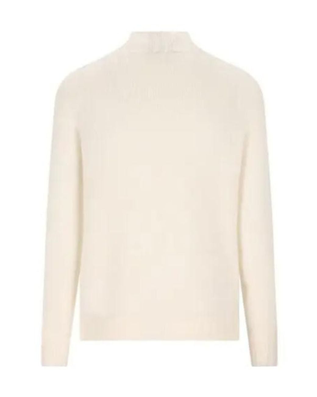 Tagliatore White Filbert Knitted Jumper for men