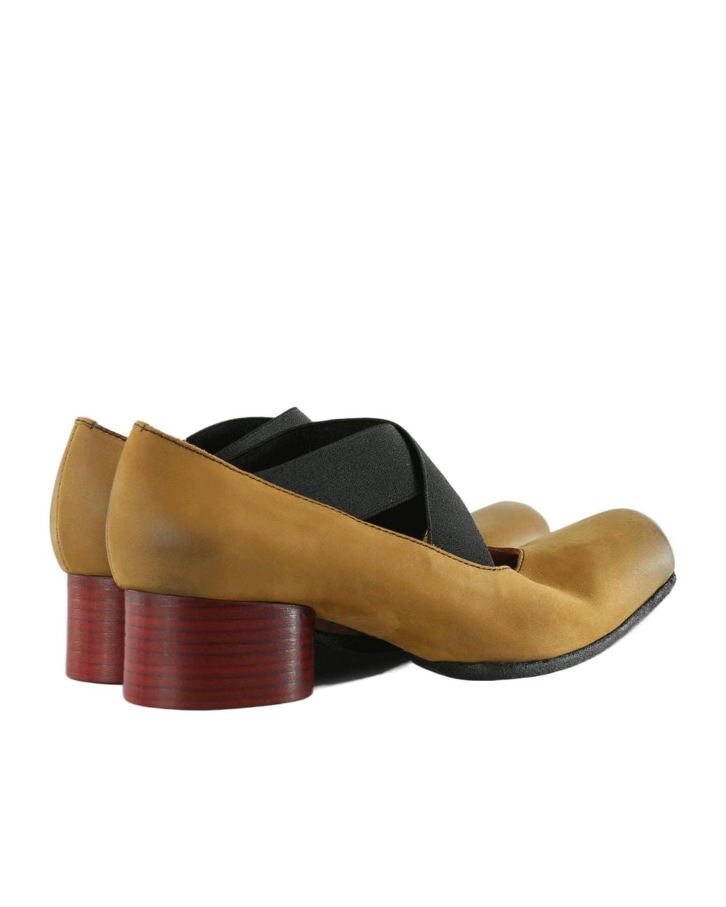 Uma Wang Brown Square-Toe Ballet Flats