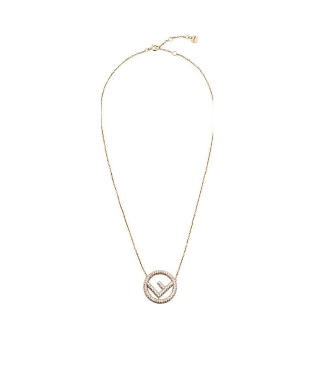 Fendi White Colored Necklace