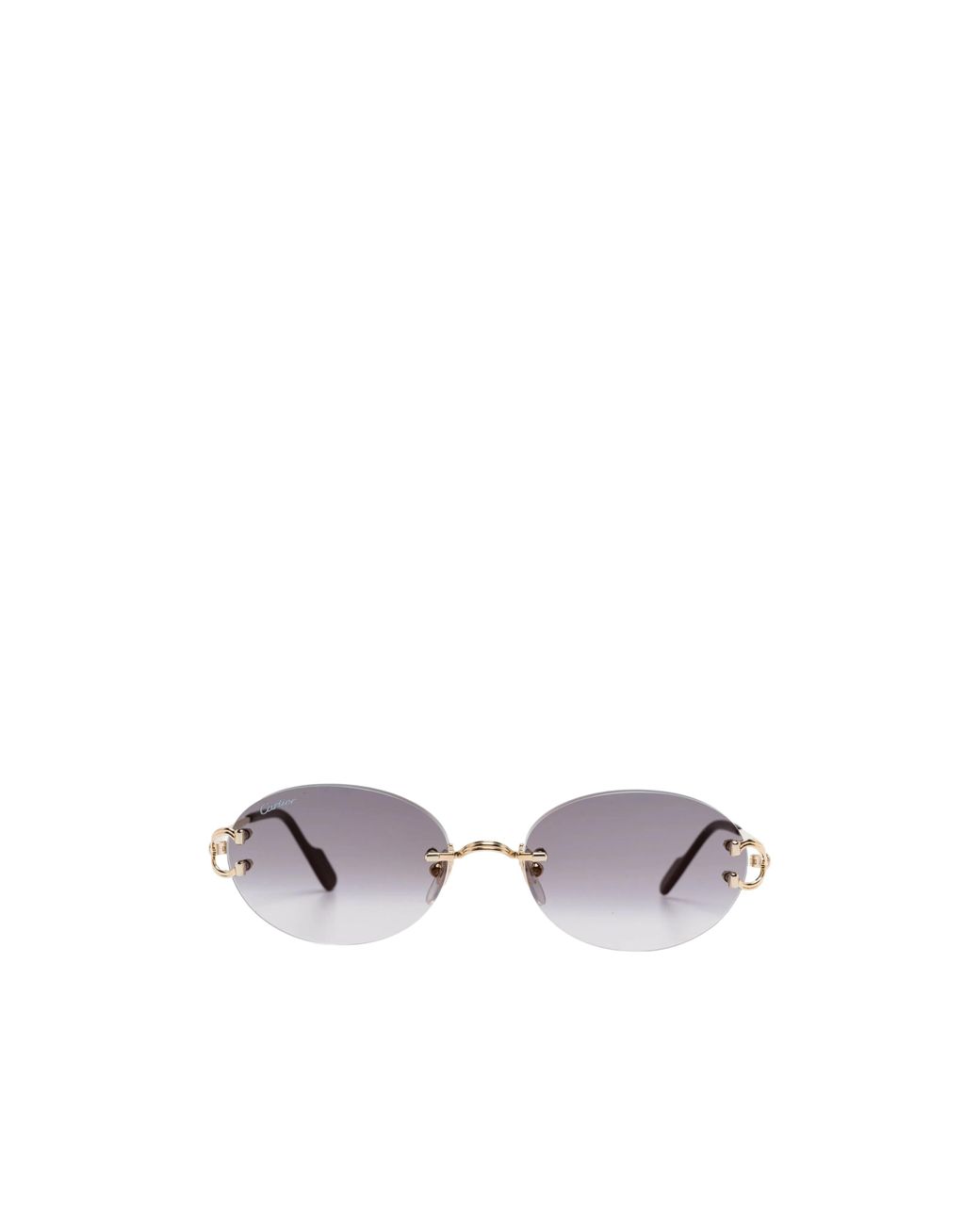 Cartier Blue Oval-Frame Sunglasses for men