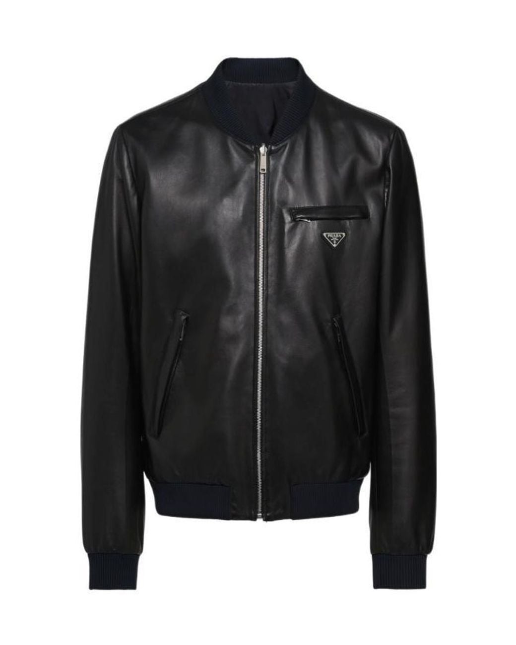 Prada Black Reversible Bomber Jacket for men