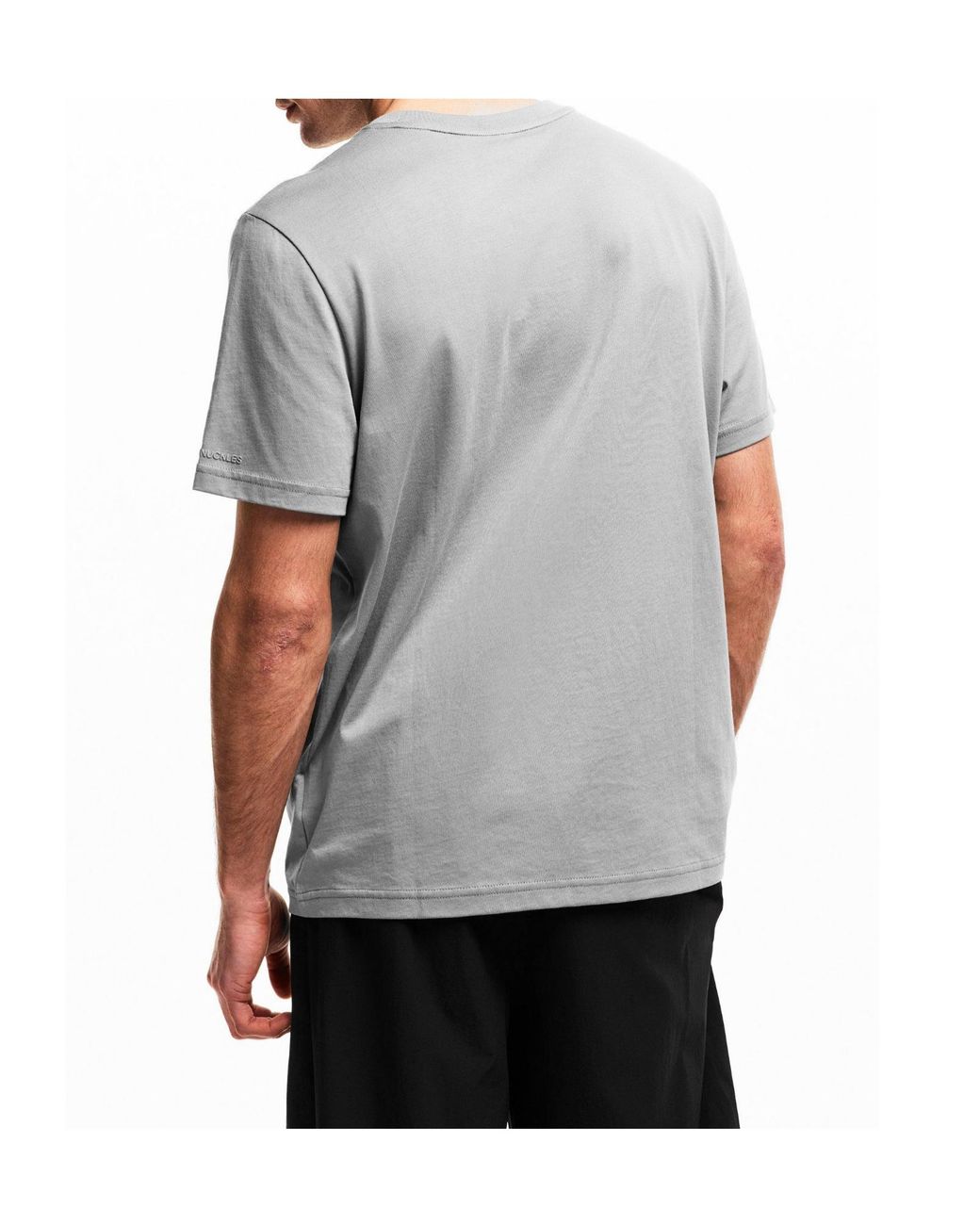 Moose Knuckles Gray Crew Neck Short Sleeve T-Shirt for men