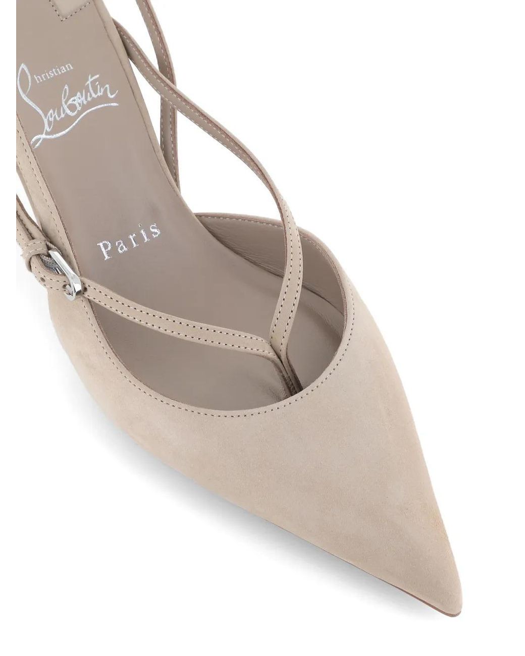 Christian Louboutin White Twistissimo Strappy Pumps