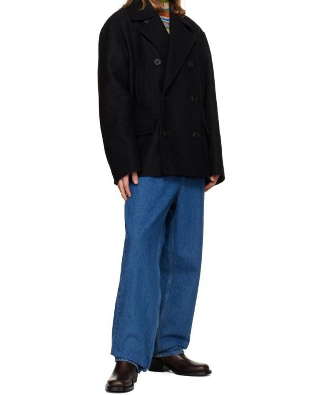 Dries Van Noten Black Long-Sleeve Casual Jacket for men
