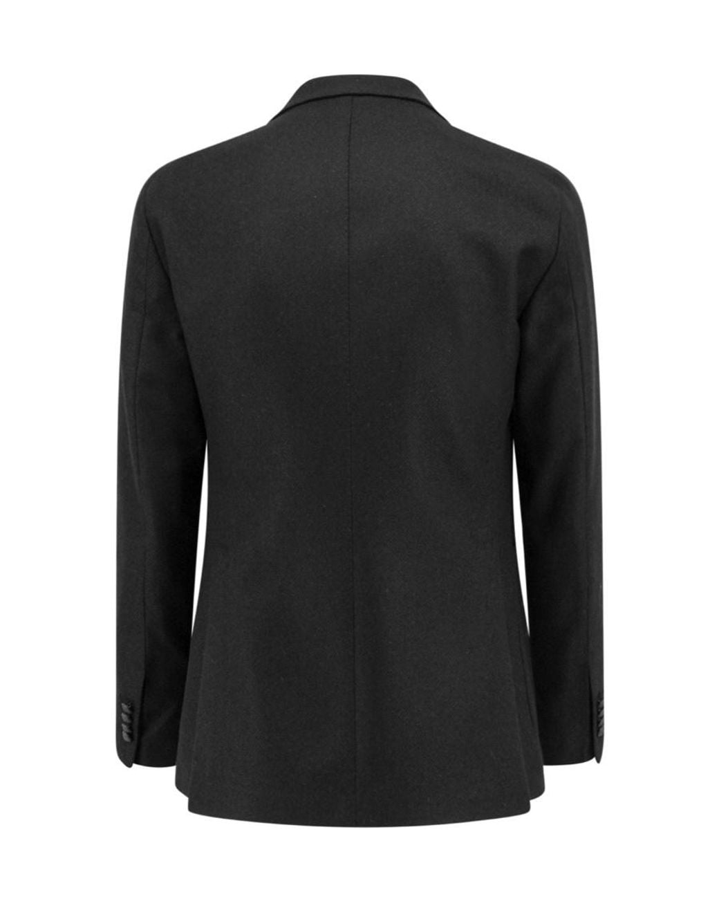 Tagliatore Black Straight-Hem Single-Breasted Blazer for men