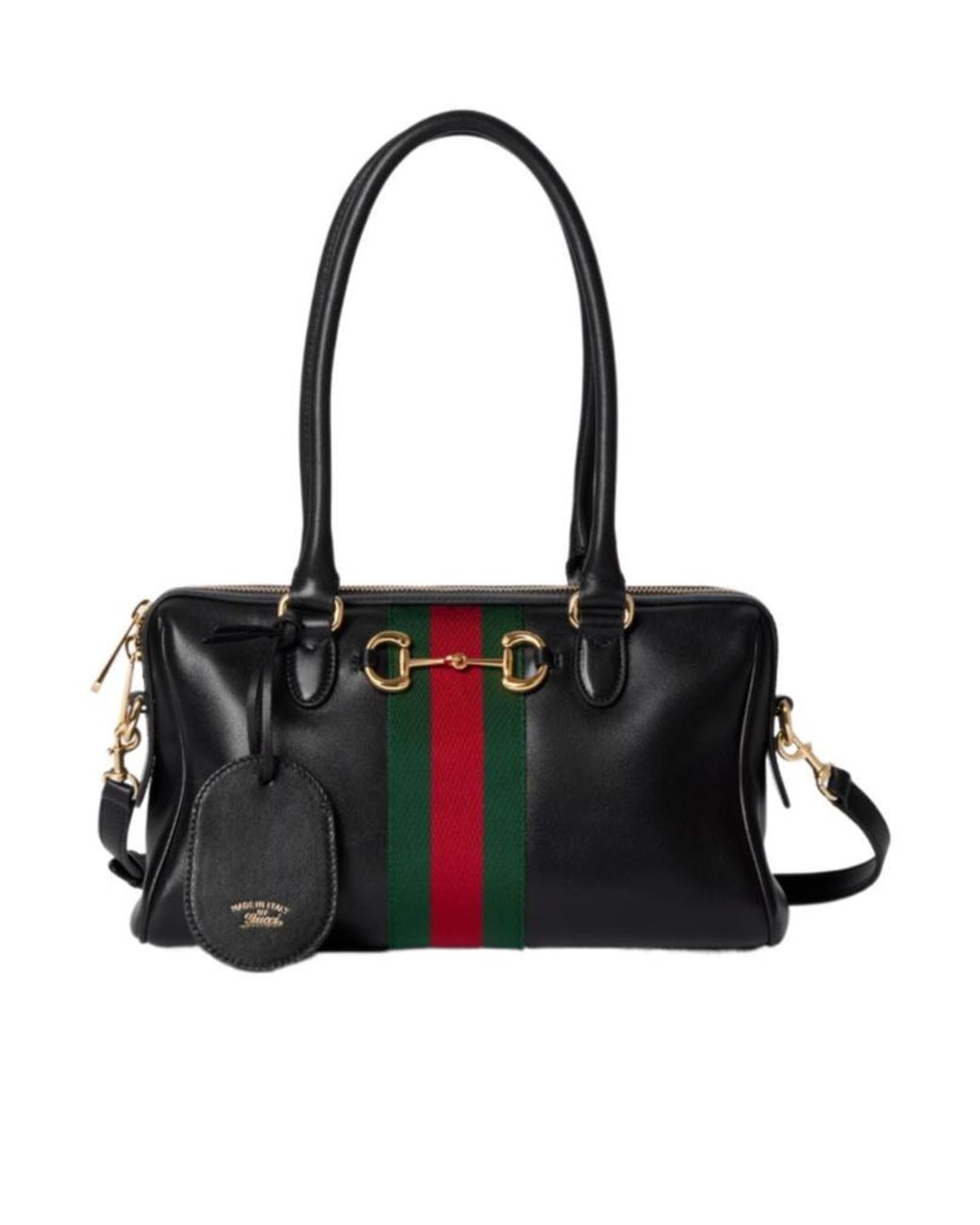 Gucci Black Borsetto Medium Boston Bag