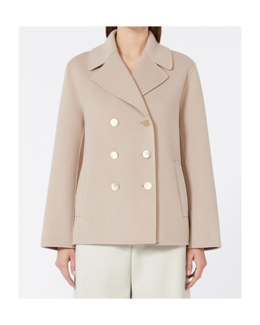 Max Mara Natural 'S Margot Double-Breasted Tailored Blazer