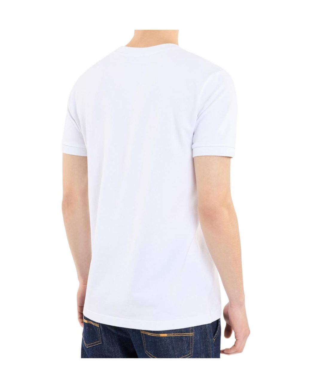 Fay White Piqué T-Shirt for men