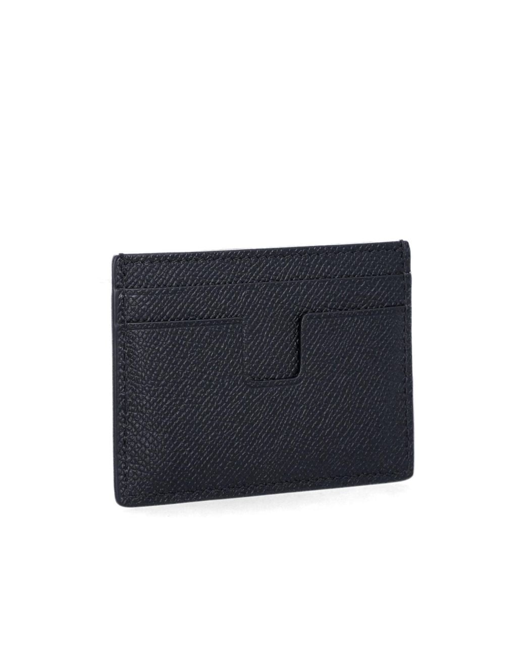 Tom Ford Blue Logo Plaque Card Holder for men