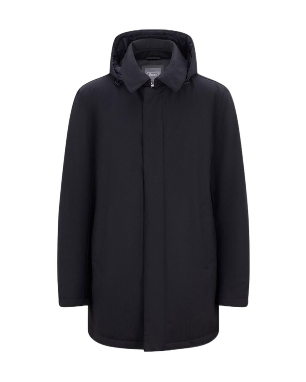 Herno Blue Parka-Style Down Jacket for men