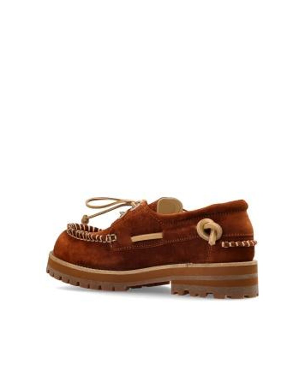 Moschino Brown Boat Shoes
