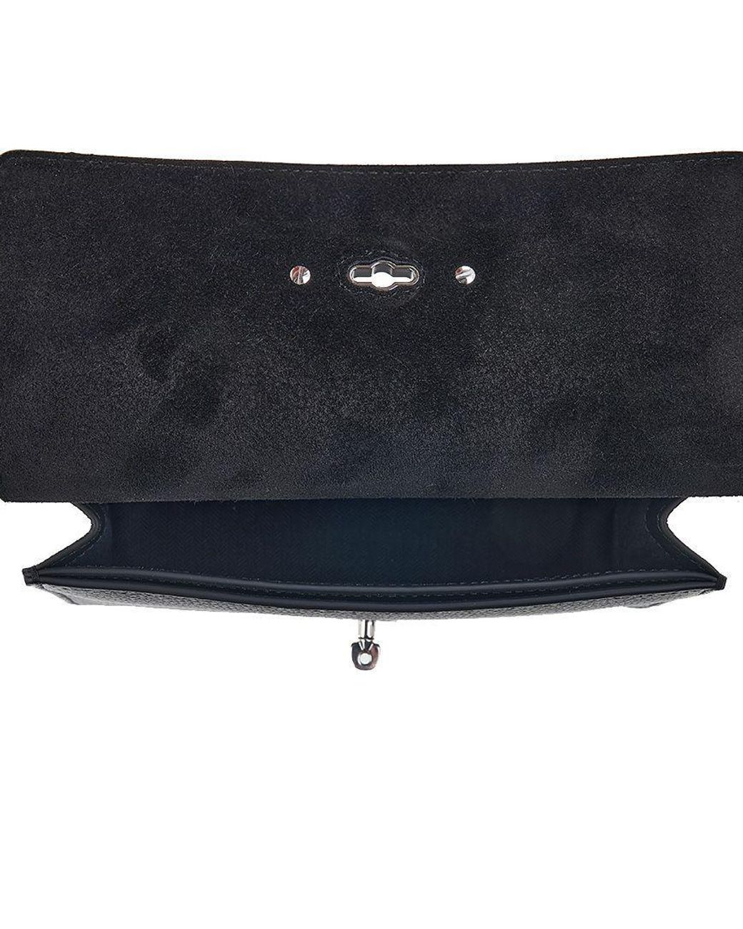 Mulberry Black Small Anthony Leather Messenger Bag for men