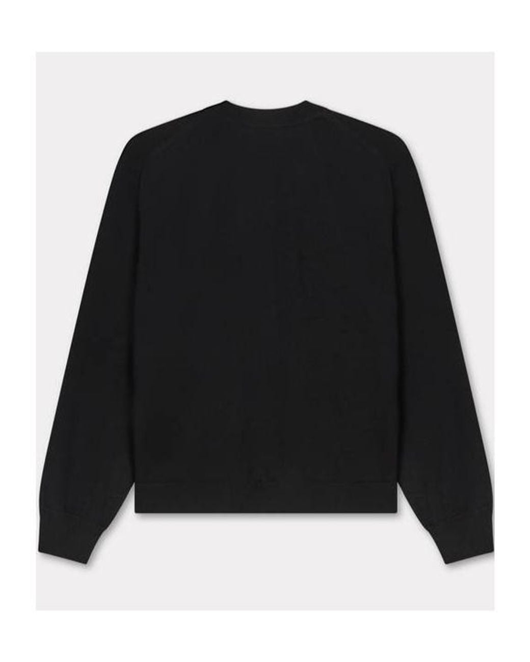 KENZO Black Boke Flower Embroidered Jumper