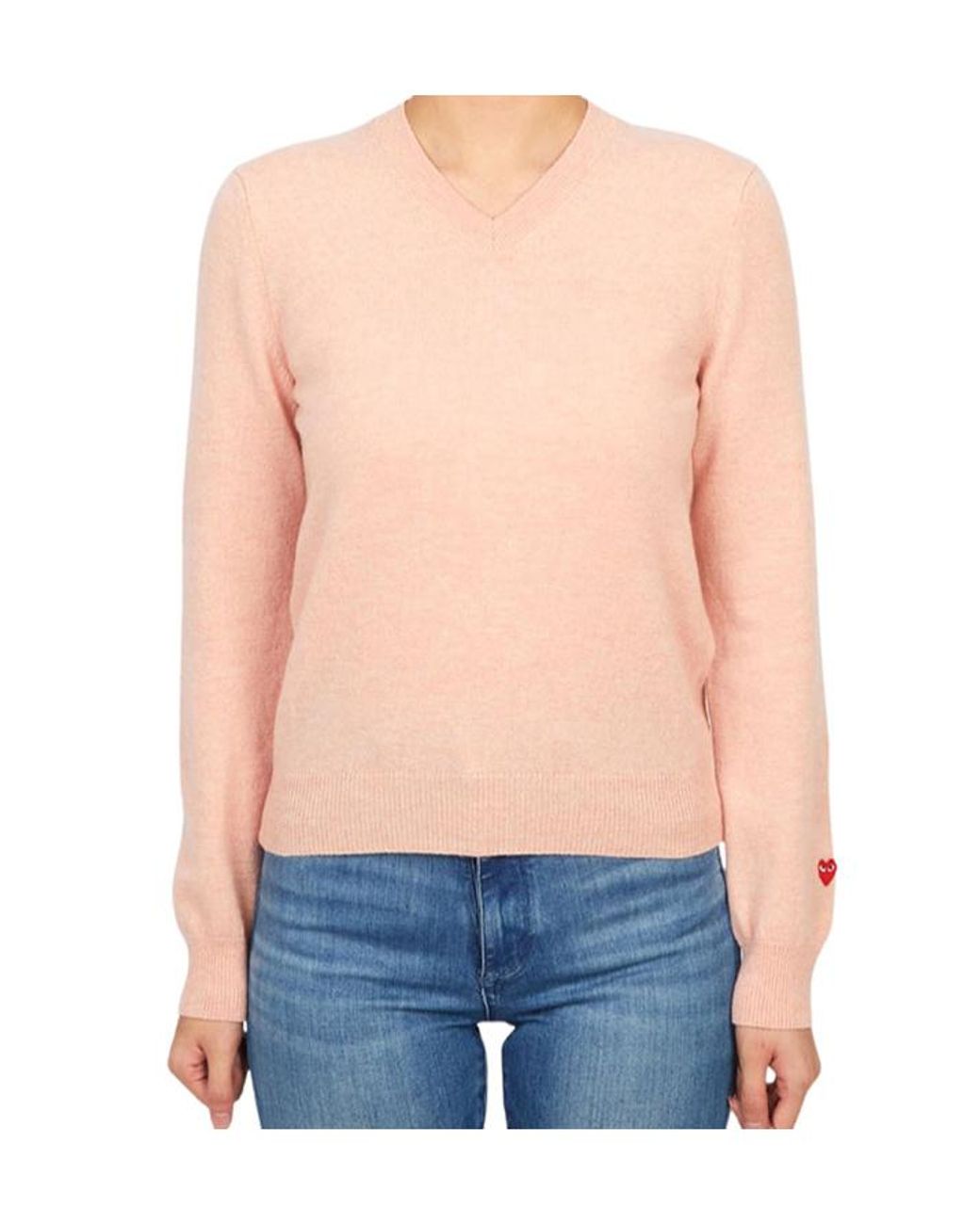 Comme des Garçons Blue Long-Sleeved Sweater