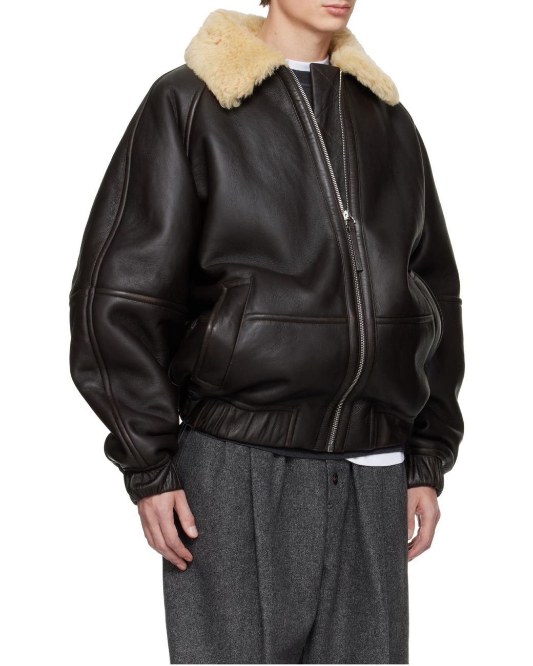 Jacquemus Black The Bombardier Zip-Up Jacket for men