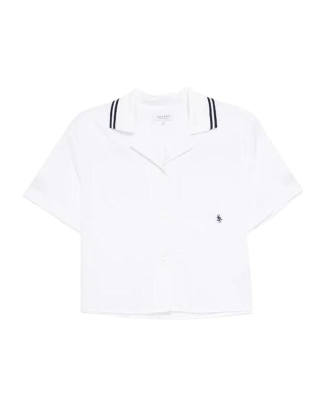 Sporty & Rich White Src Buttoned Shirt