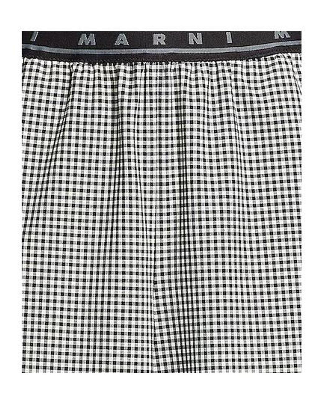 Marni Gray Plaid Loose Wide Leg Pants