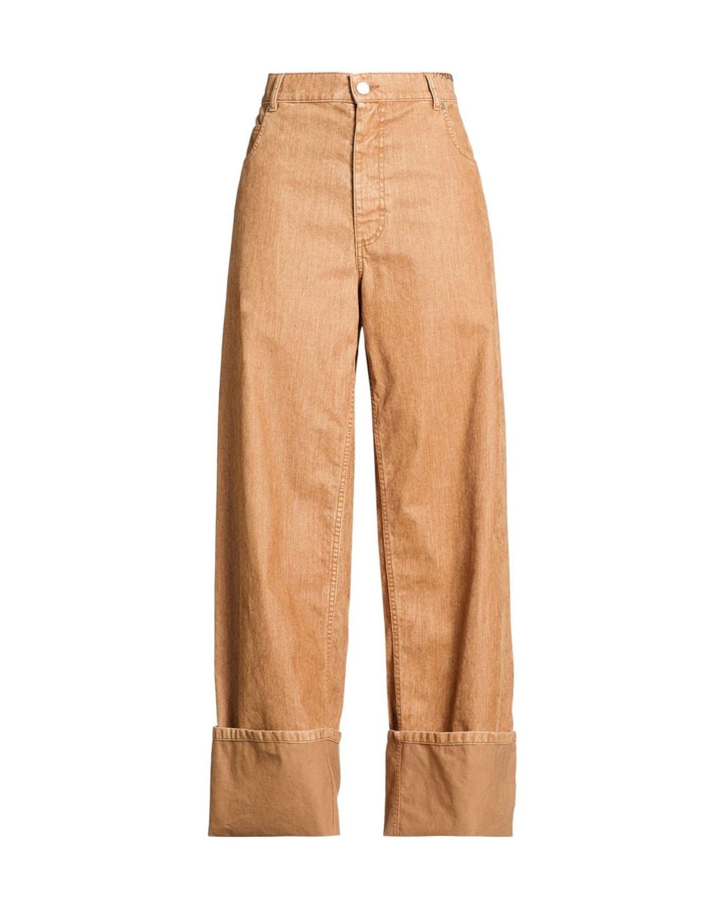 Marni Natural Solid Color Casual Trousers