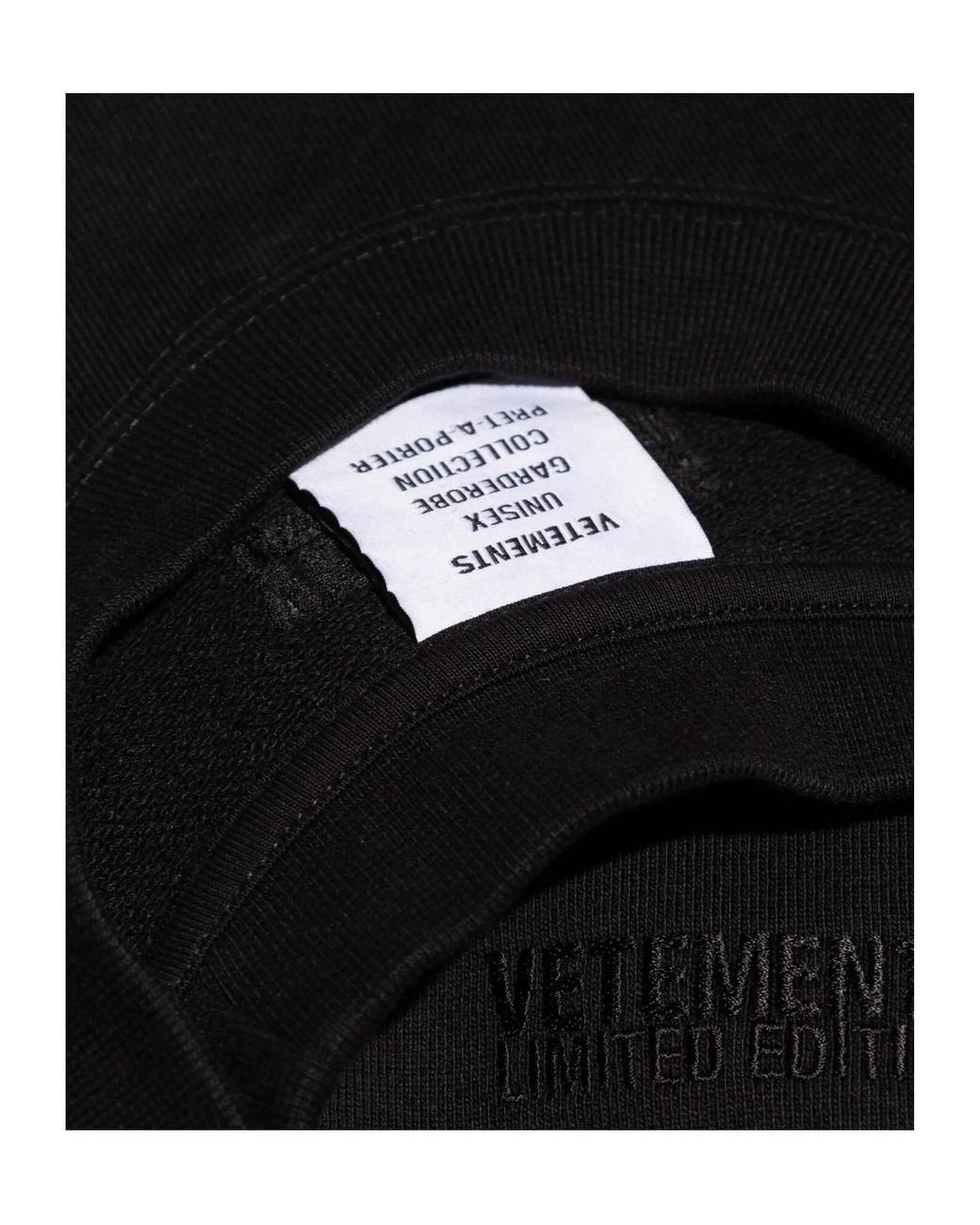 Vetements Blue Decorative Trim Sweatshirt for men
