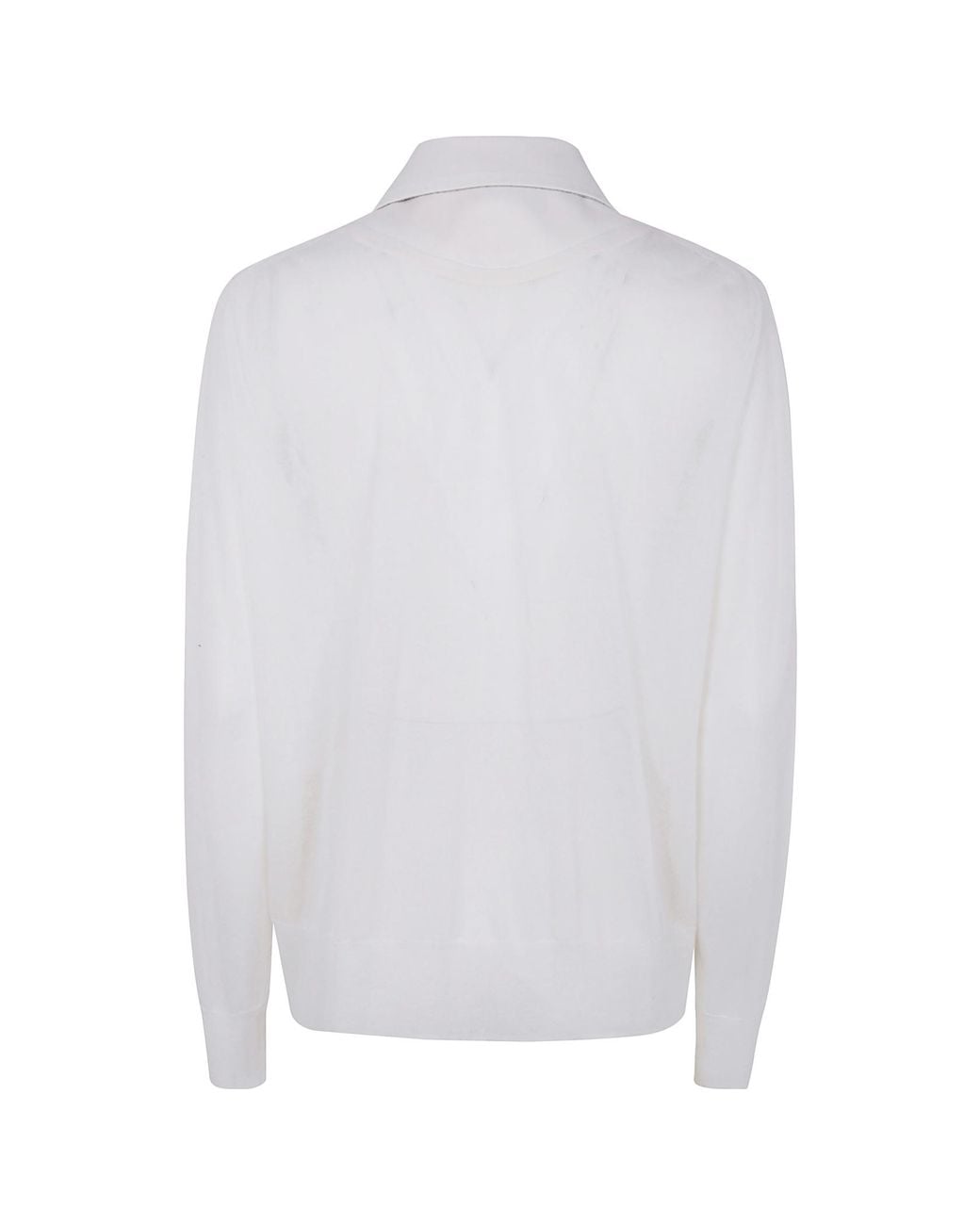 Sacai White Double-Breasted Jacket