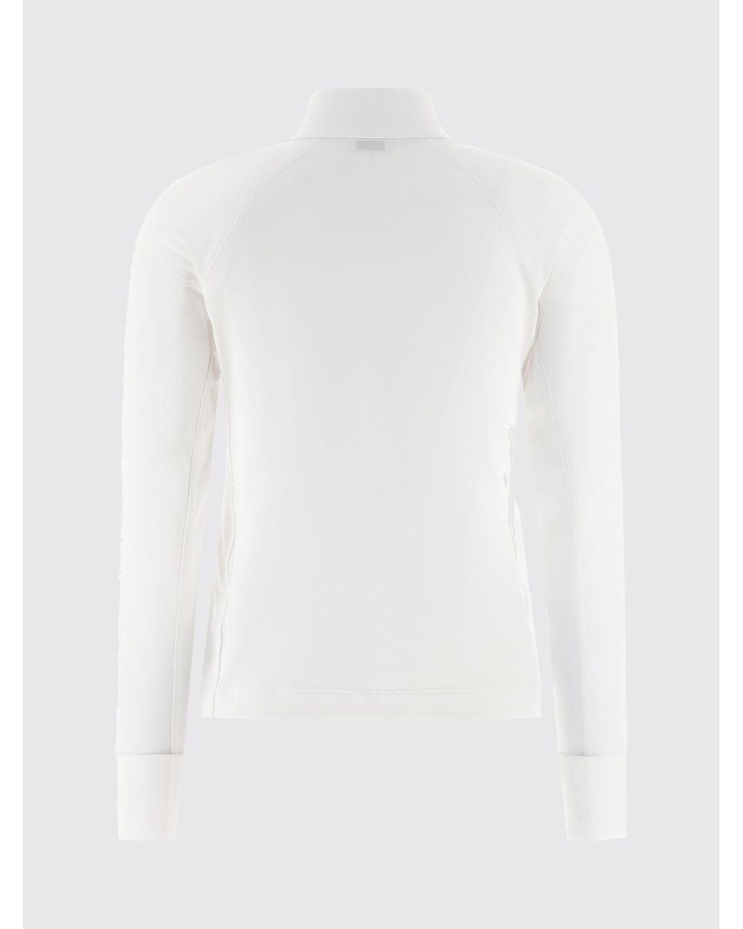 Brunello Cucinelli White Half Zip Turtleneck Sweatshirt