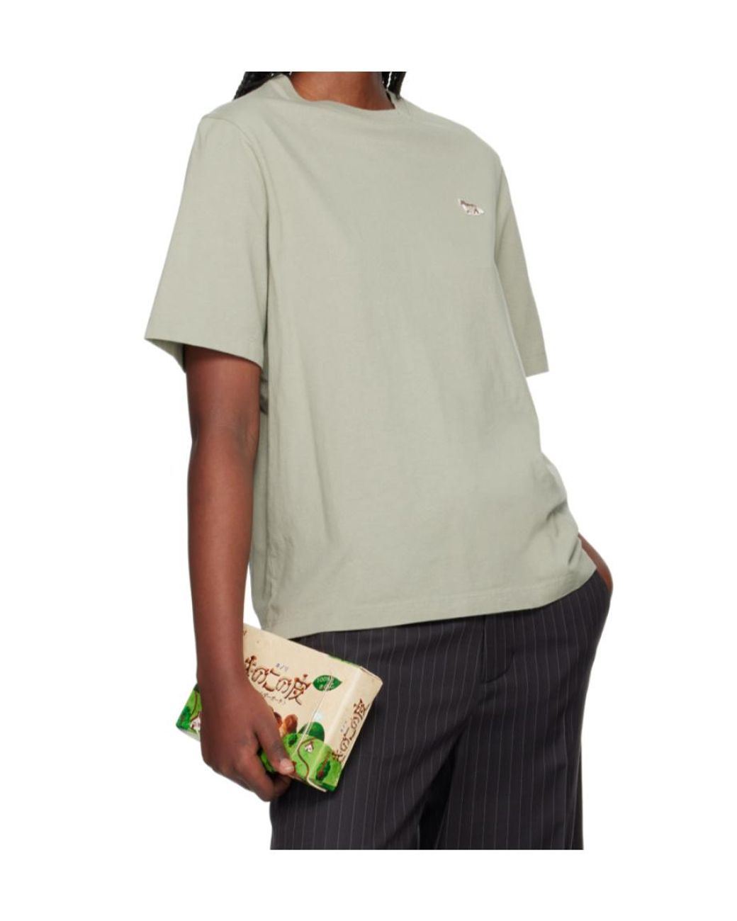 Maison Kitsuné Green Baby Fox Patch Comfort Tee-Shirt