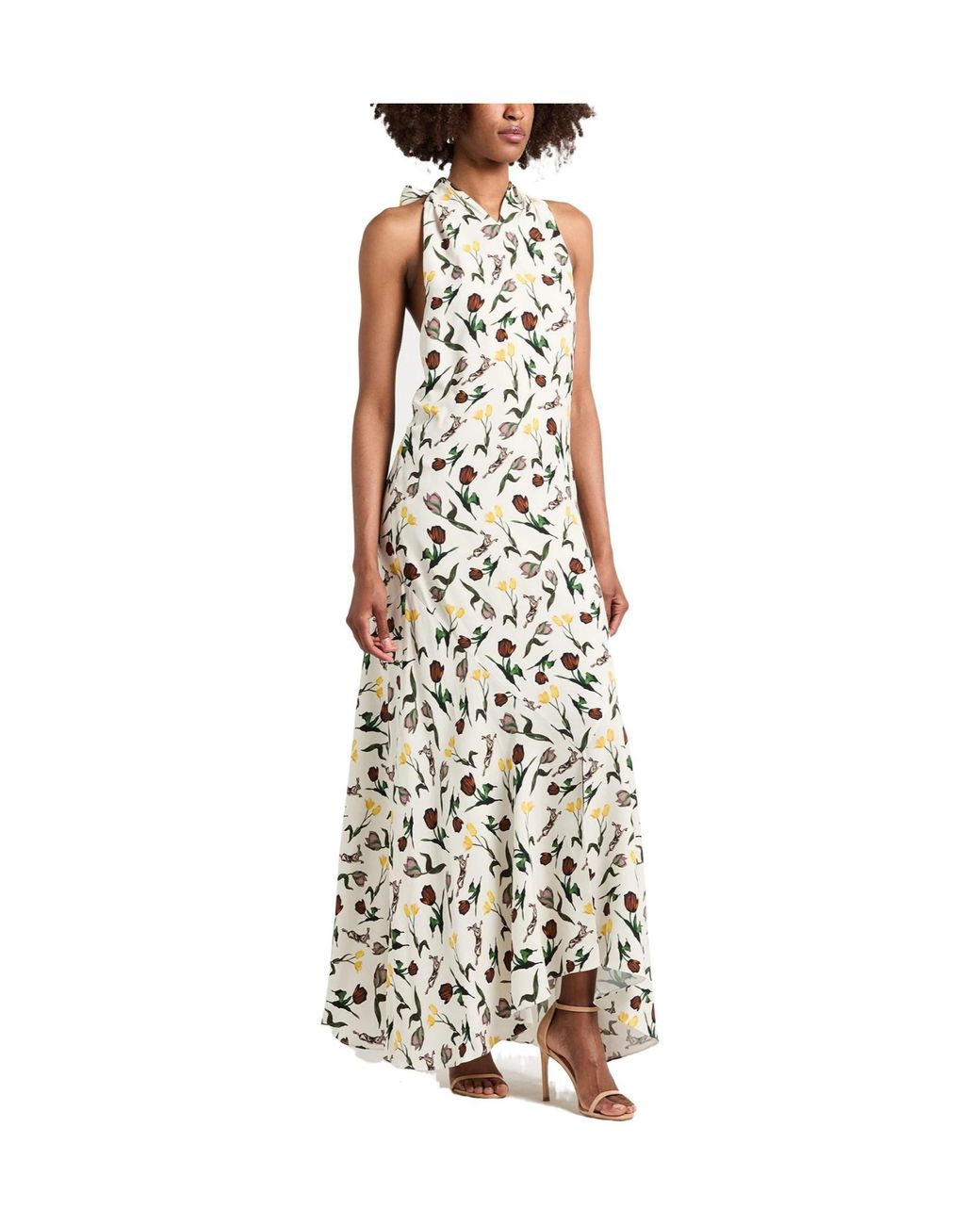 Marni Metallic Floral Sleeveless Dress