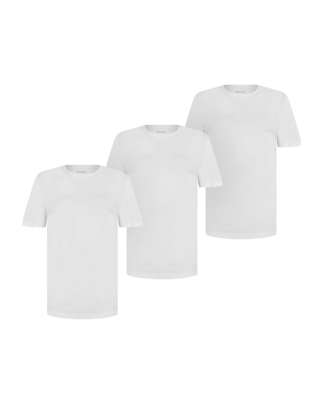 Boss White Neck T-Shirts for men