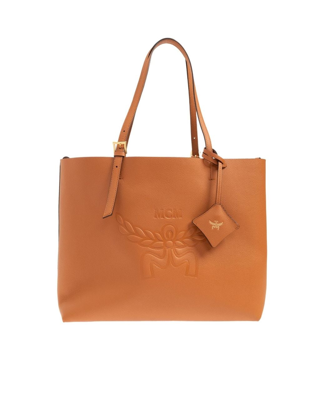 MCM Brown Logo Shoulder Bag