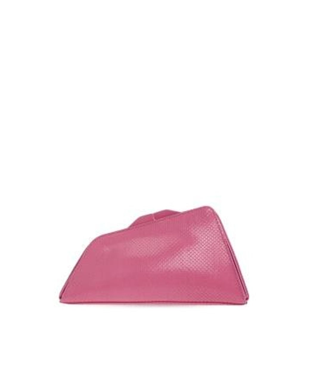 The Attico Pink The 8 30 Pm Textured Clutch Bag