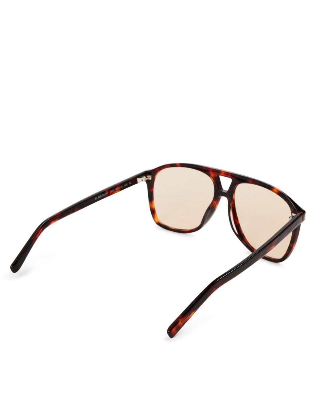 Saint Laurent Metallic Pilot Sunglasses for men