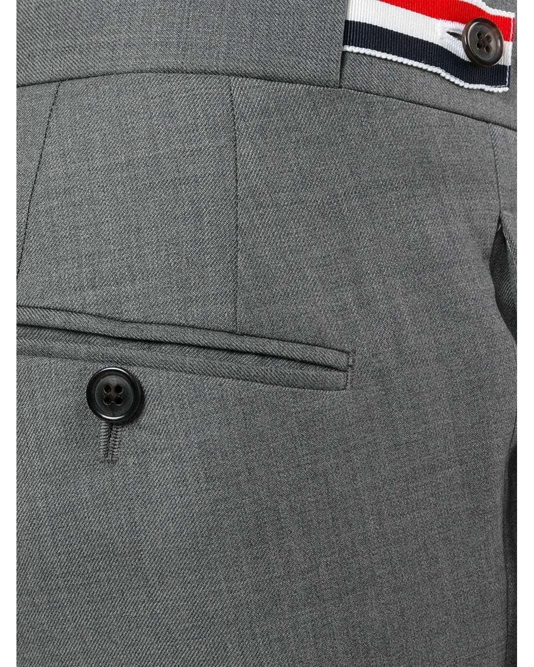 Thom Browne Gray Tailored Pants for men