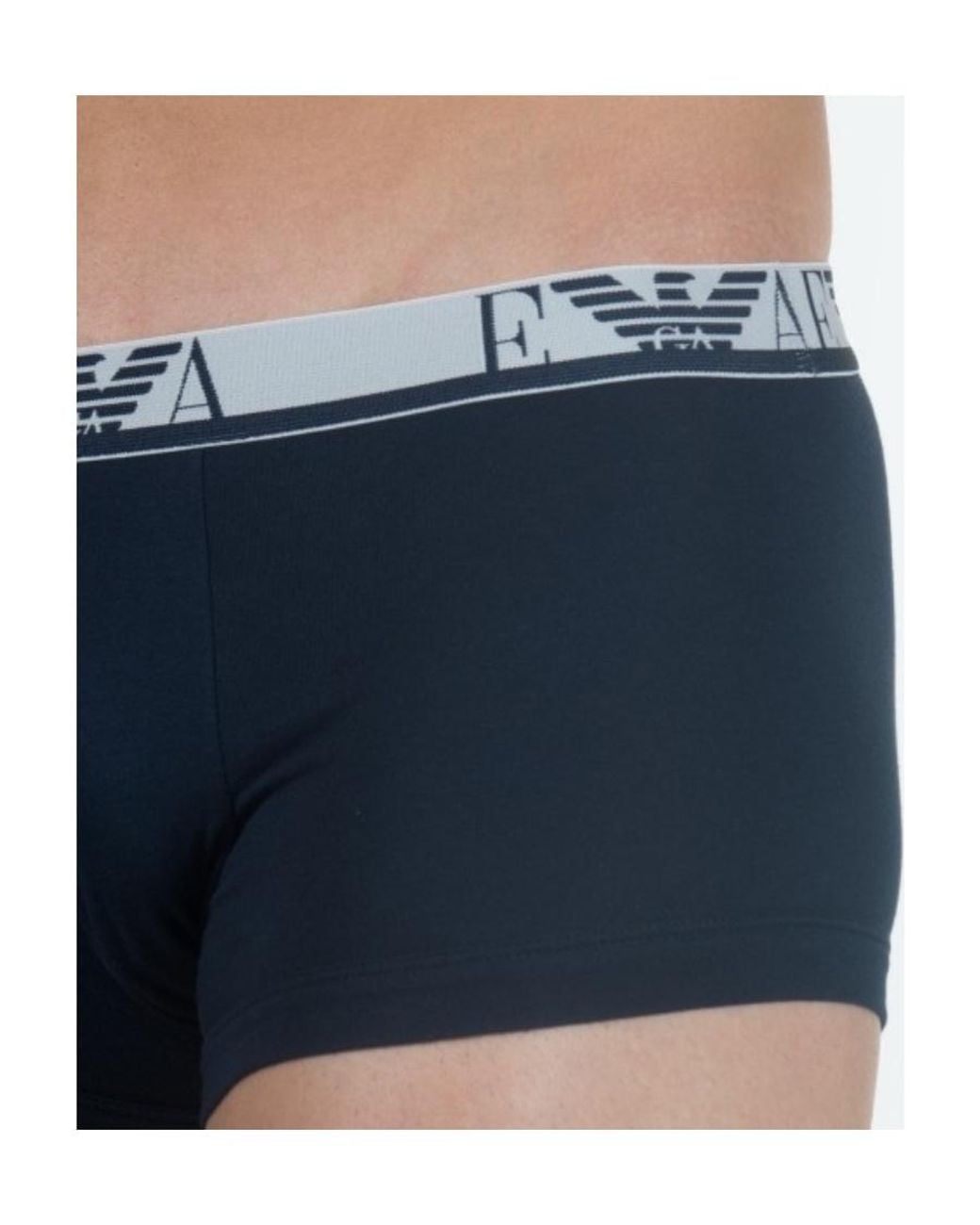 Emporio Armani Blue Logo Logo Boxers for men