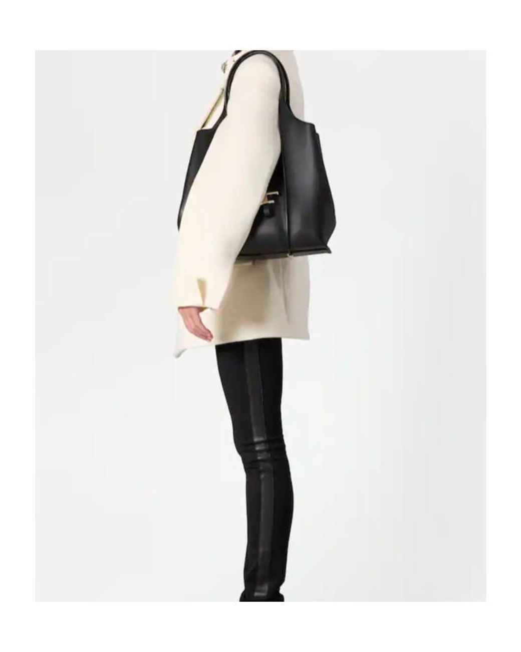 Tod's Black T Timeless Shopping Bag
