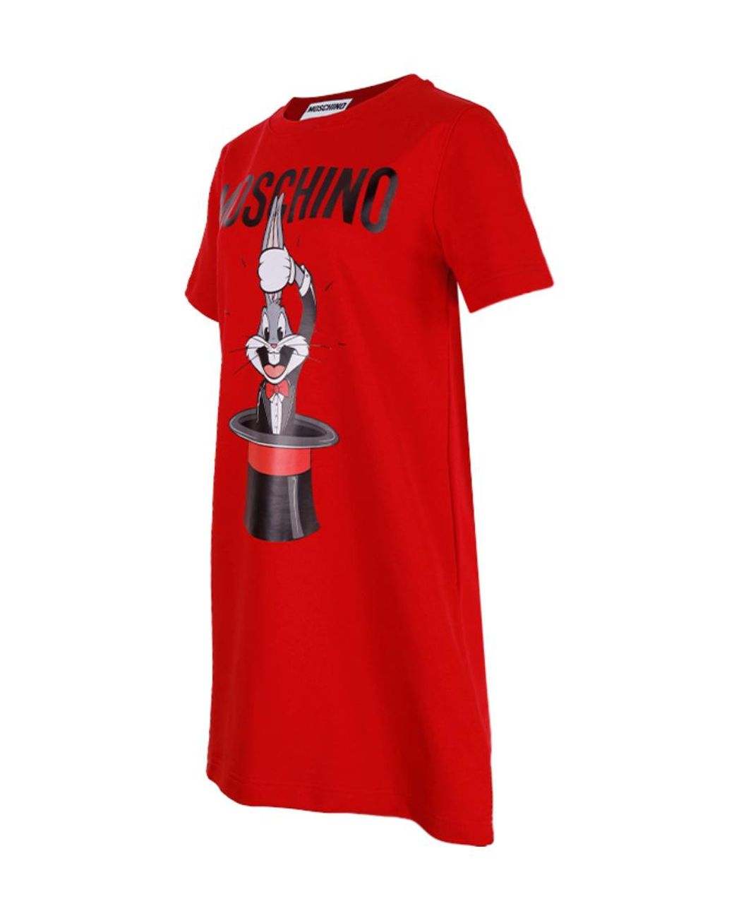 Moschino Red Bugs Bunny Print T-Shirt Dress
