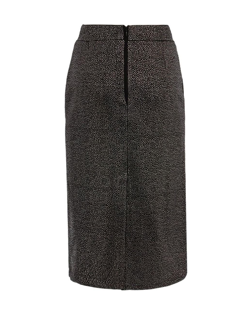 GIUSEPPE DI MORABITO Black Crystal-Embellished Skirt