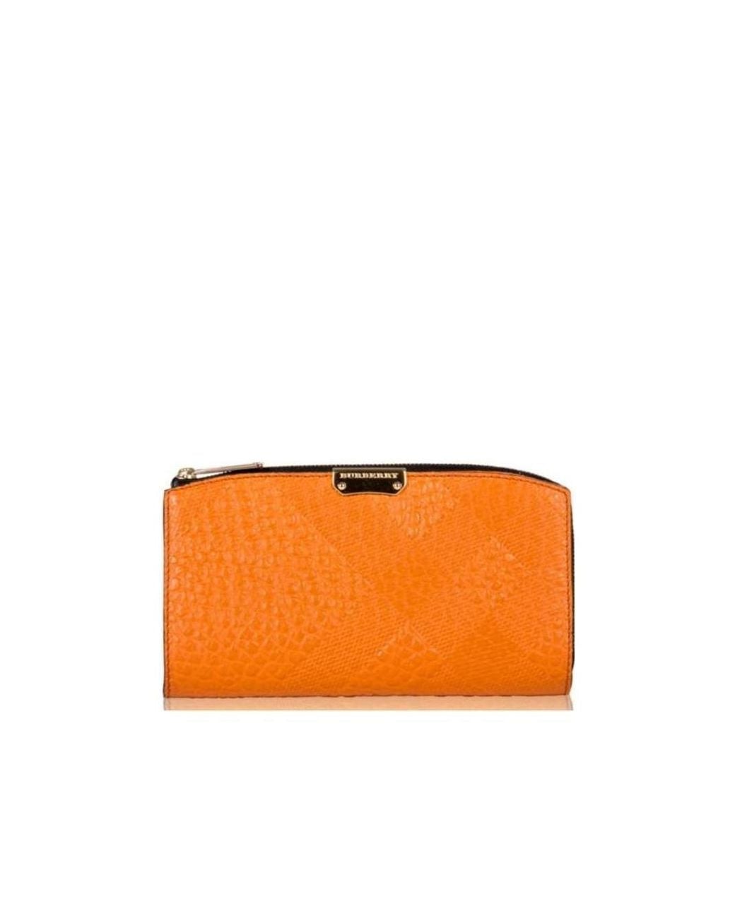 Burberry Orange Logo Wallet