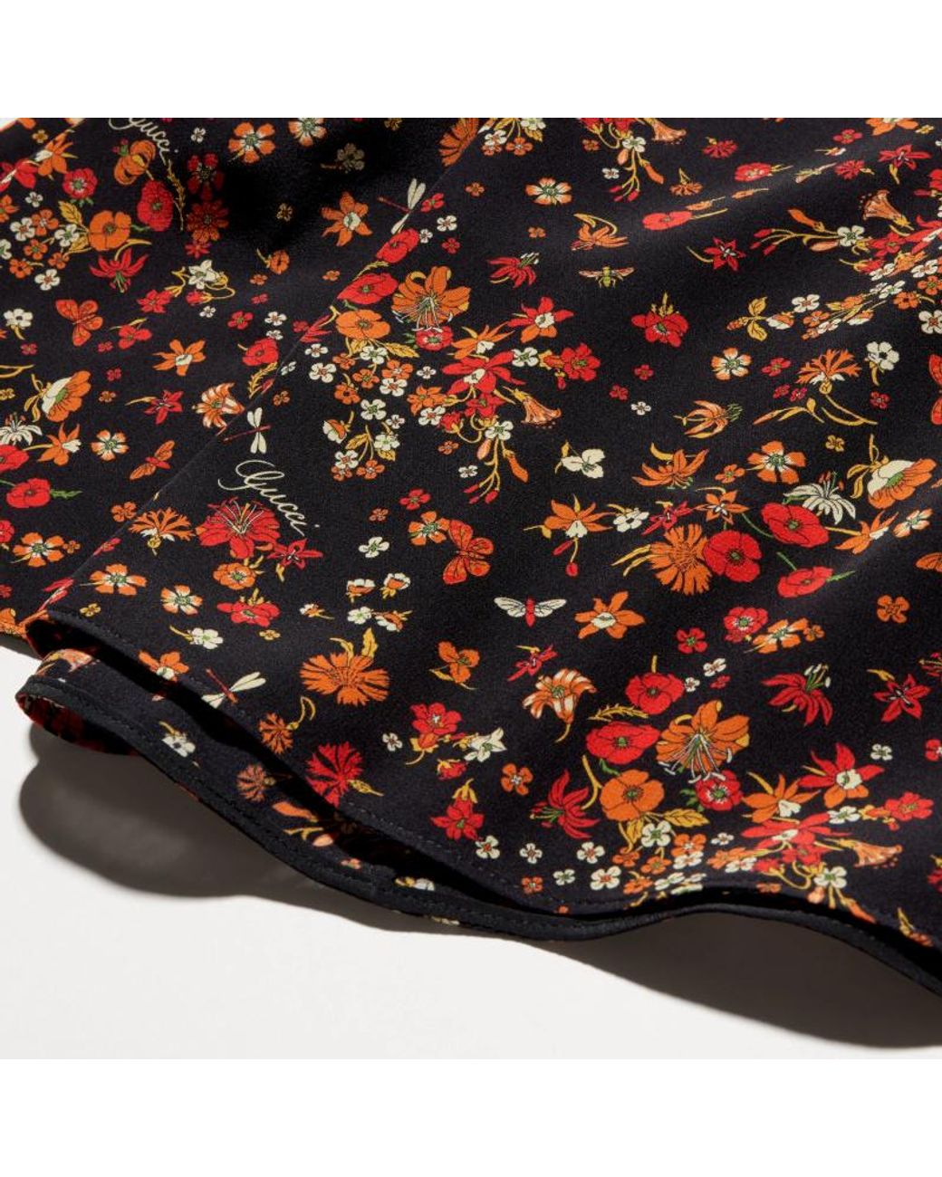 Gucci Brown Printed Silk Dress