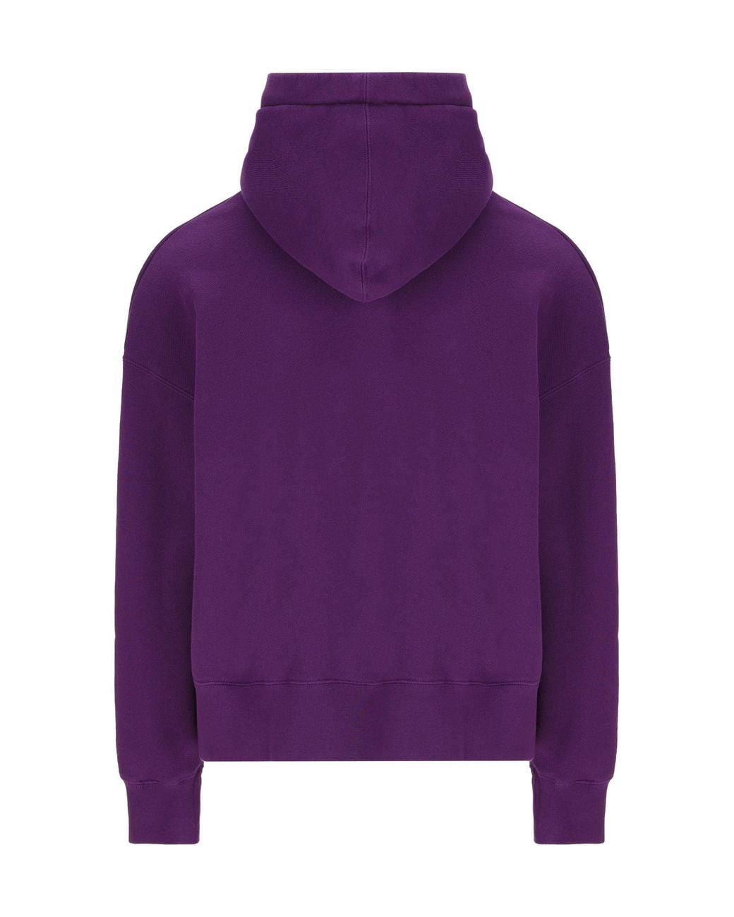 Palm Angels Purple Teddy Bear Logo Hoodie for men