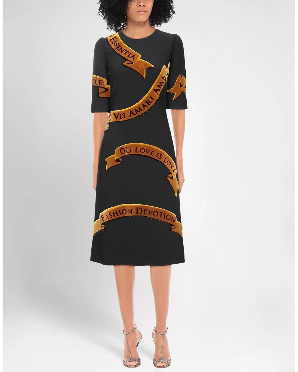 Dolce & Gabbana Black Midi Dresses