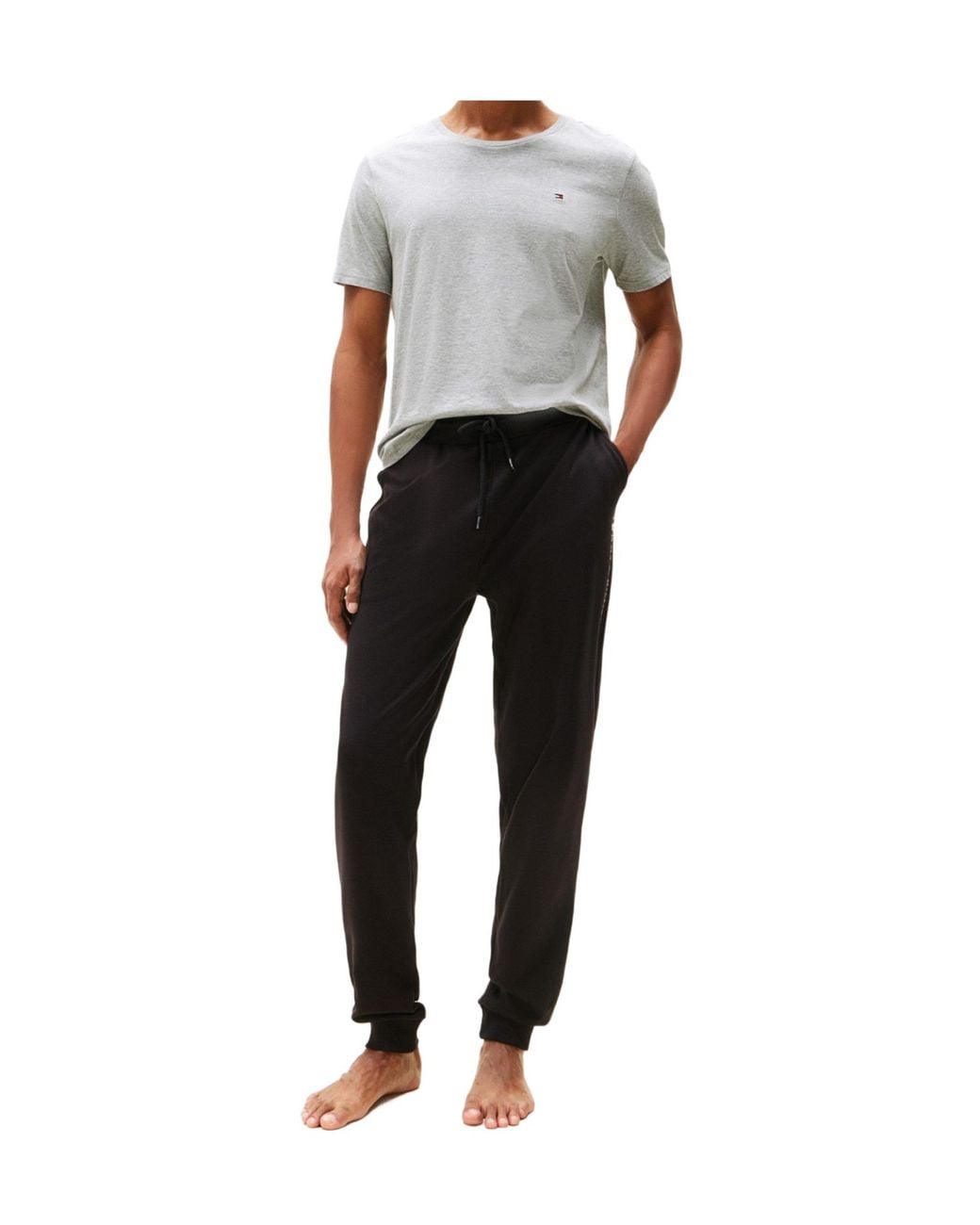 Tommy Hilfiger Black Cotton Shortsleeve Tshirt for men