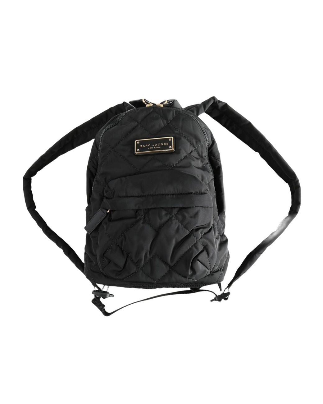 Marc Jacobs Black Quilted Zip Backpack