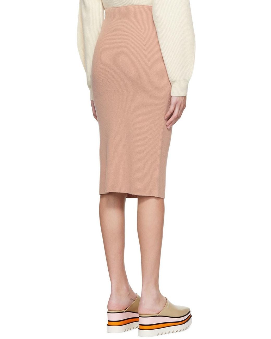 Stella McCartney Black High-Waisted Knit Skirt