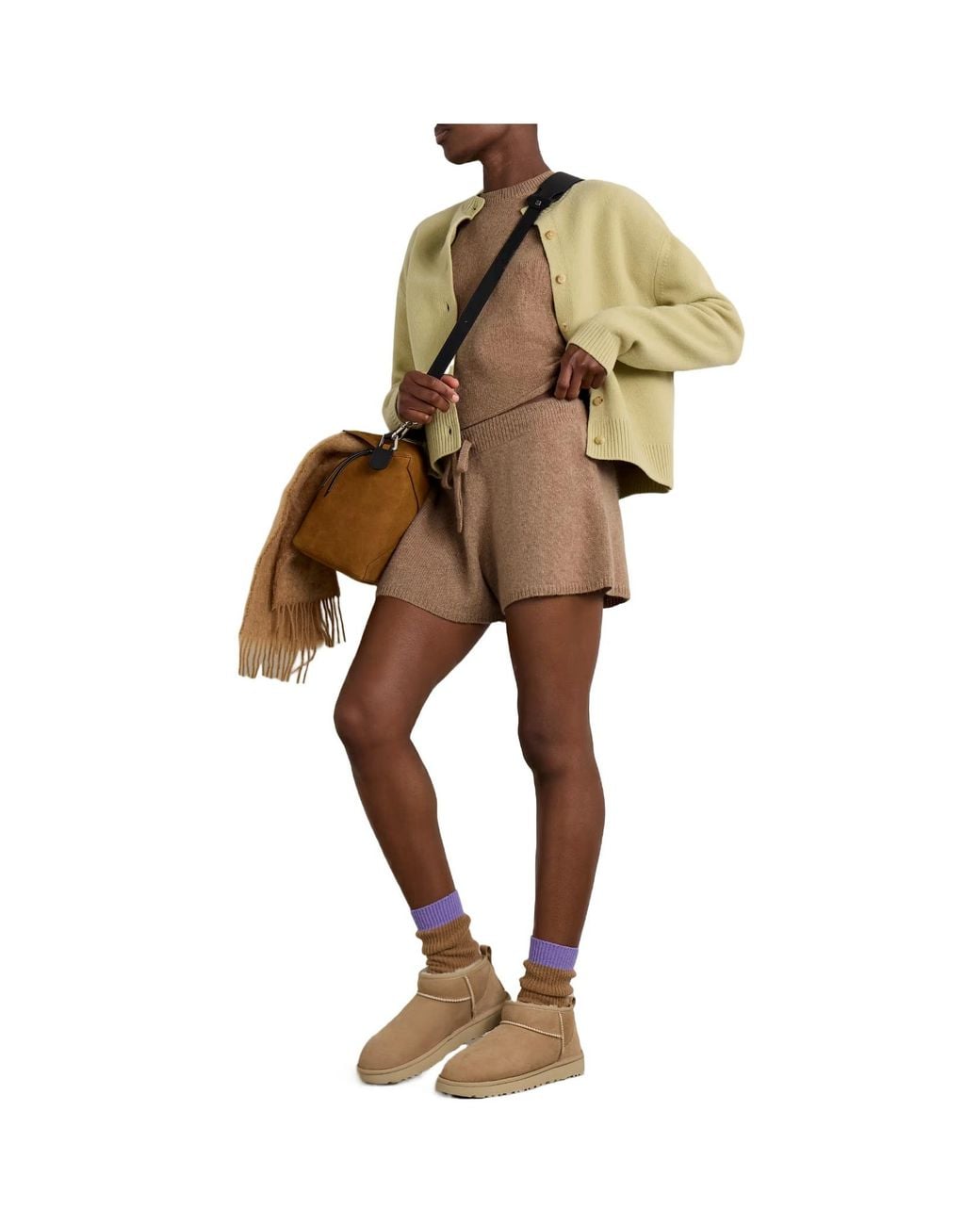 The Elder Statesman Natural Casual Solid Color Shorts