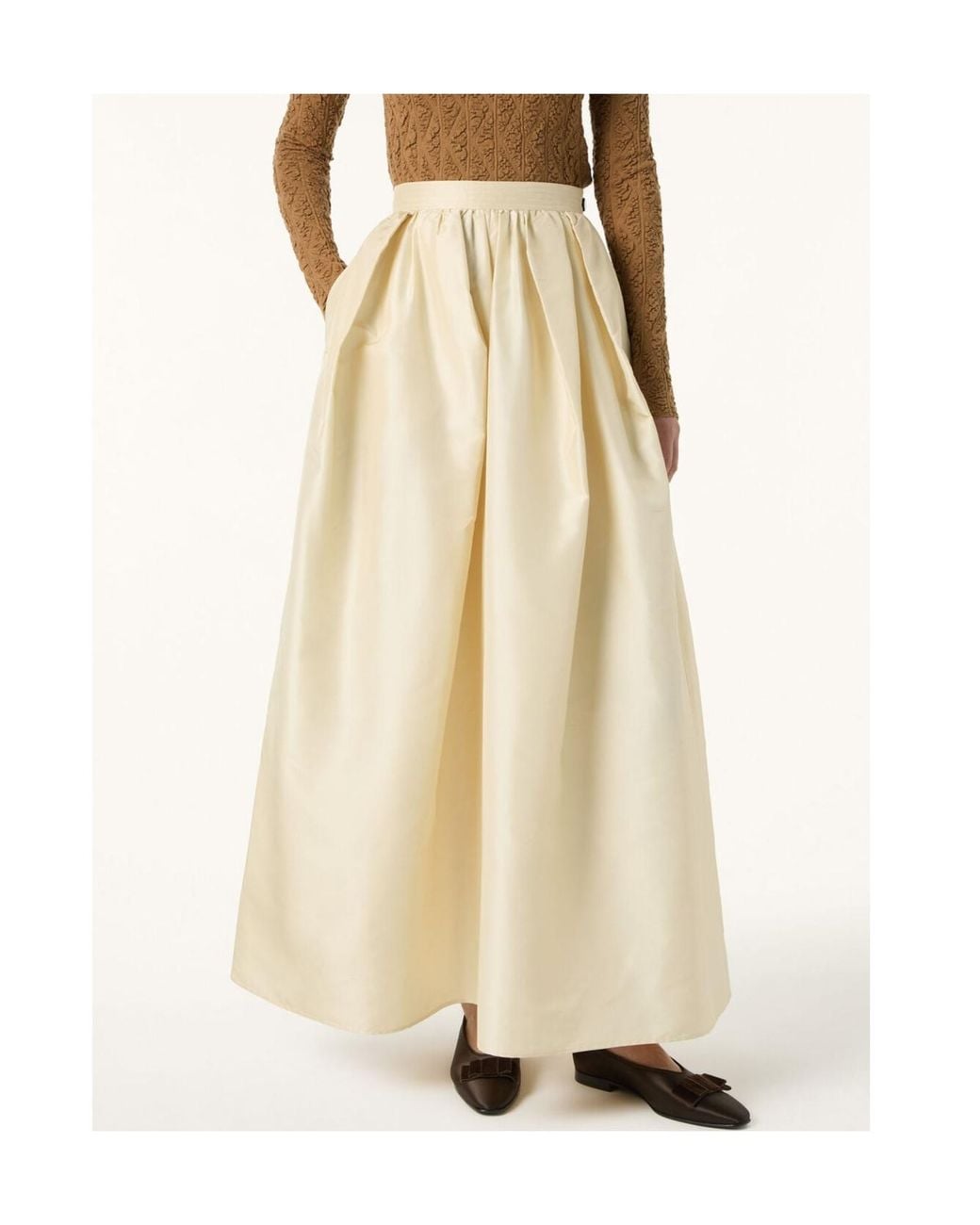 Loro Piana Natural Wide Leg Trousers