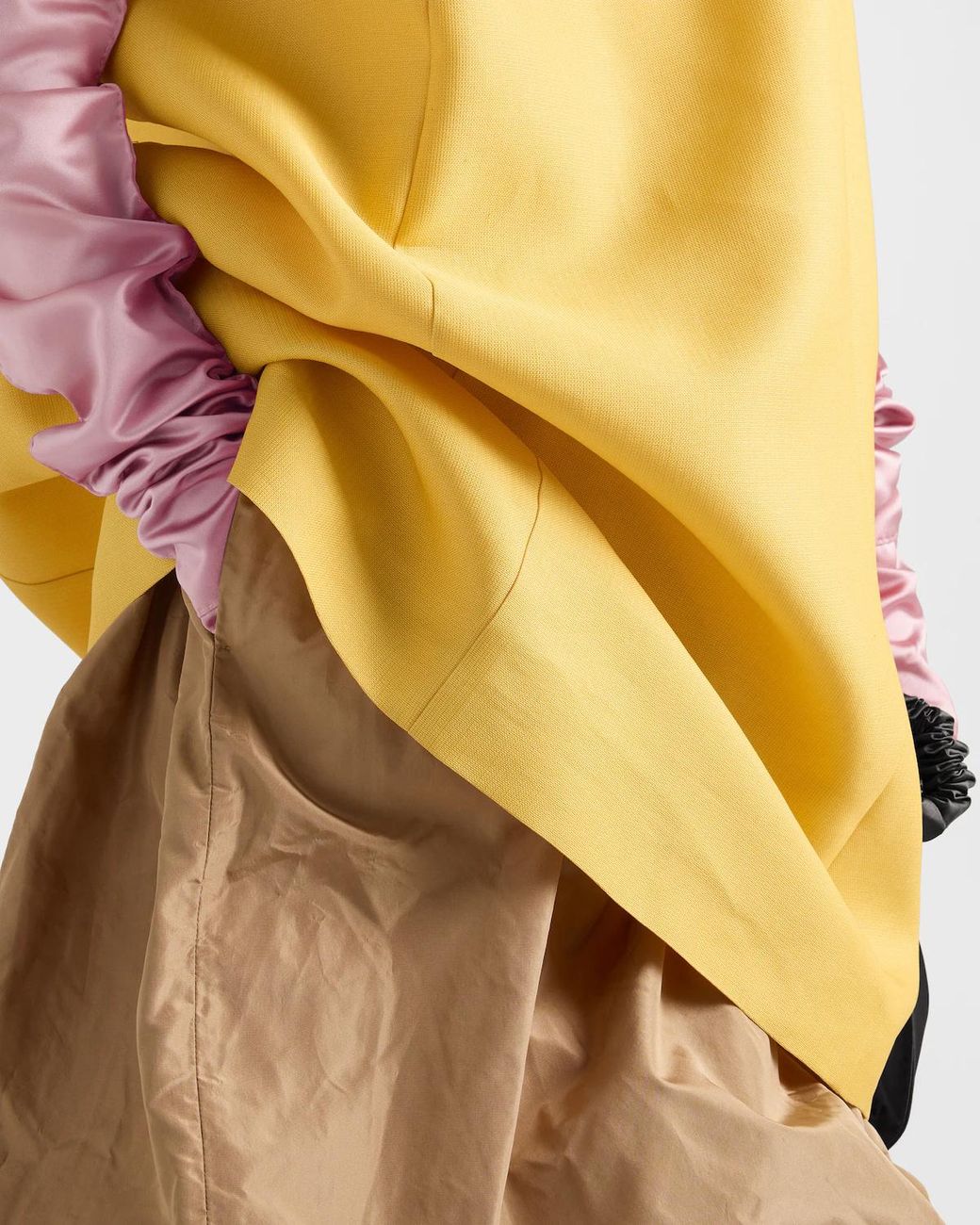 Prada Natural Technical Taffeta Skirt