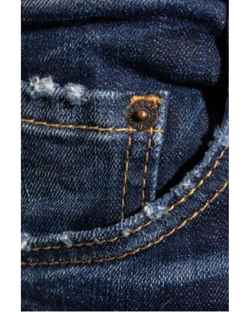 DSquared² Blue Dsquared Logo-Patch Cotton Jeans for men
